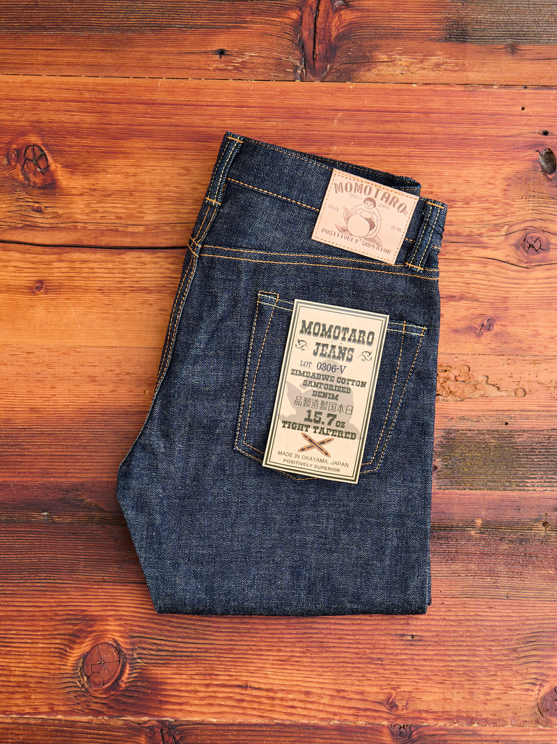 Oz Tight Tapered Jeans Momotaro Jeans (0306SP) Selvedge GTB Tight