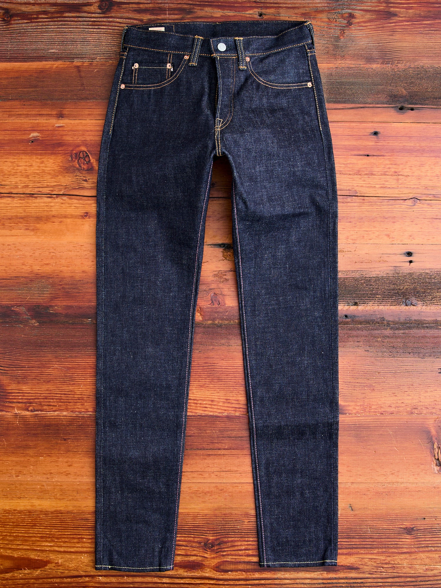 0405-SP 15.7oz Selvedge Denim - High Tapered Fit – Blue Owl Workshop