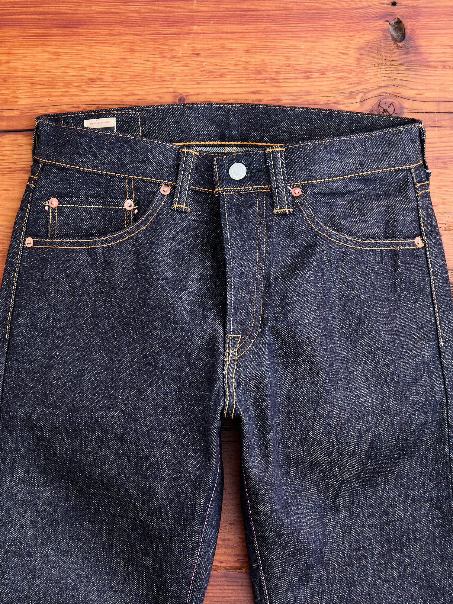 0605-V 15.7oz Selvedge Denim - Natural Tapered Fit – Blue Owl Workshop