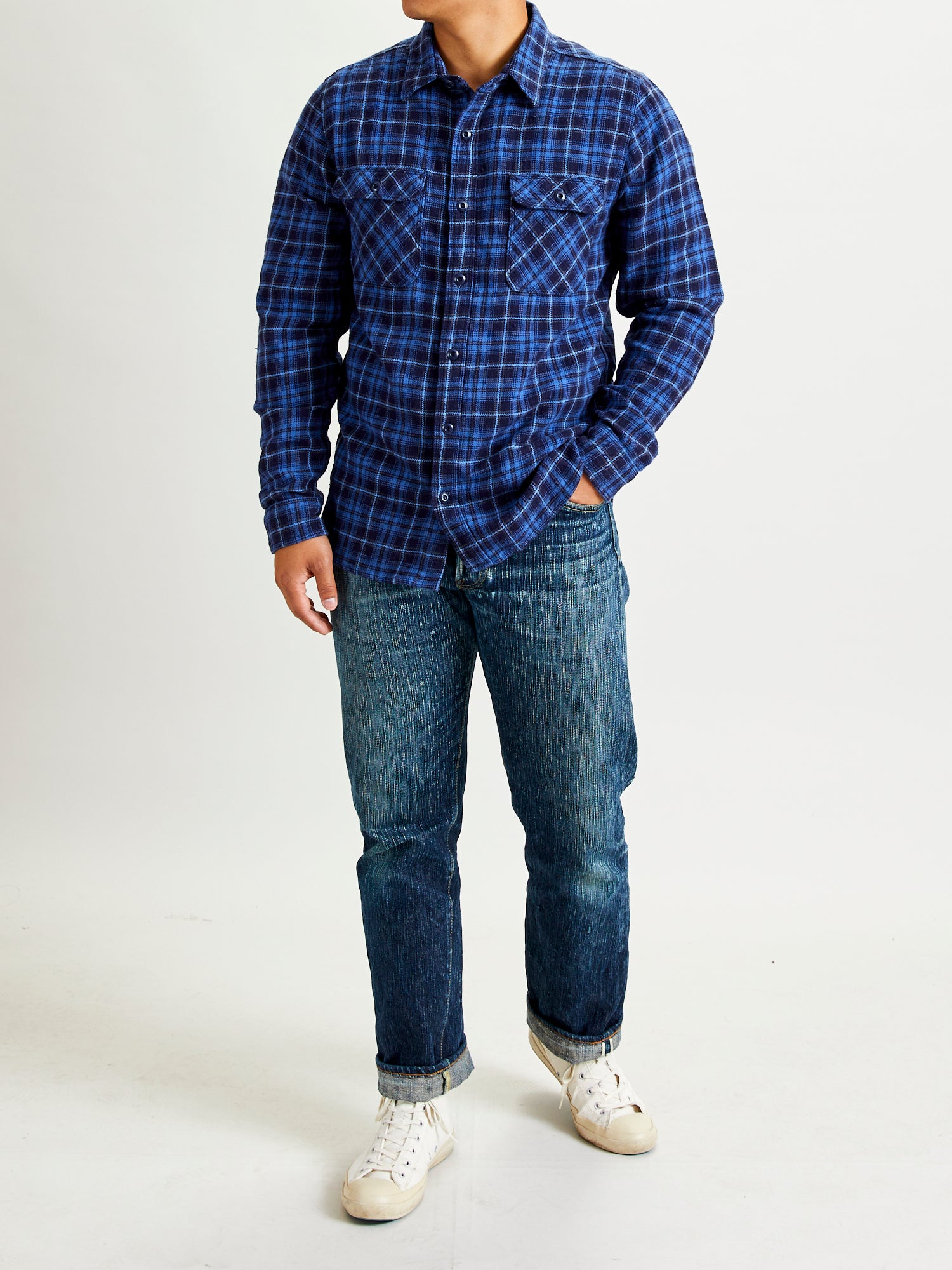 Jepson Work Shirt in Glacier Blue – Blue Owl Workshop