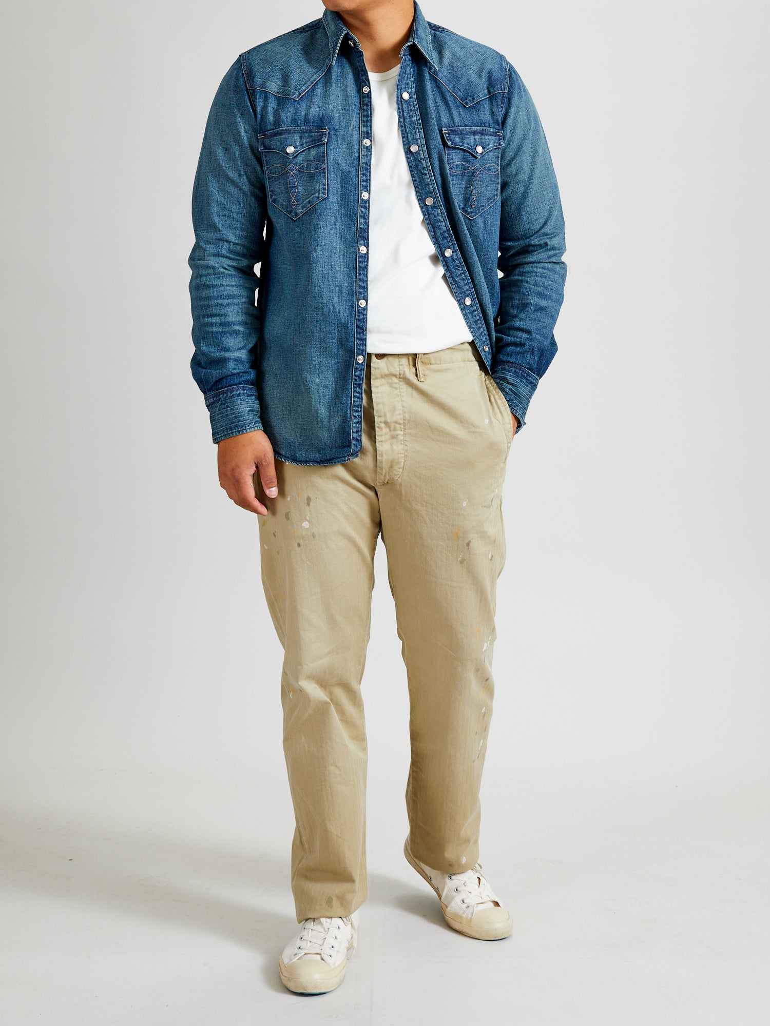 Officer Chino Pants in Vintage Khaki – Blue Owl Workshop