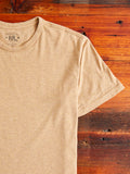 Vintage Knit T-Shirt in Khaki Heather
