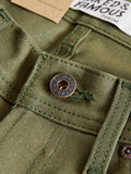 10oz Selvedge Army Green Duck Canvas - Easy Guy Fit