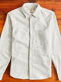 "Oxford Shirt" in Natural Reverse Brushed Flannel