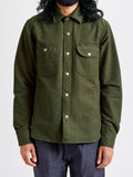 Service Shirt in Olive Flannel