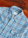 Washed Flannel Pearl Snap Shirt in Rogue River