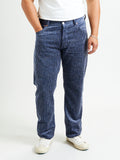 Donegal Corduroy Five Pocket Trousers in Marine Blue