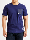 Origami Pocket T-Shirt in Stitched Indigo