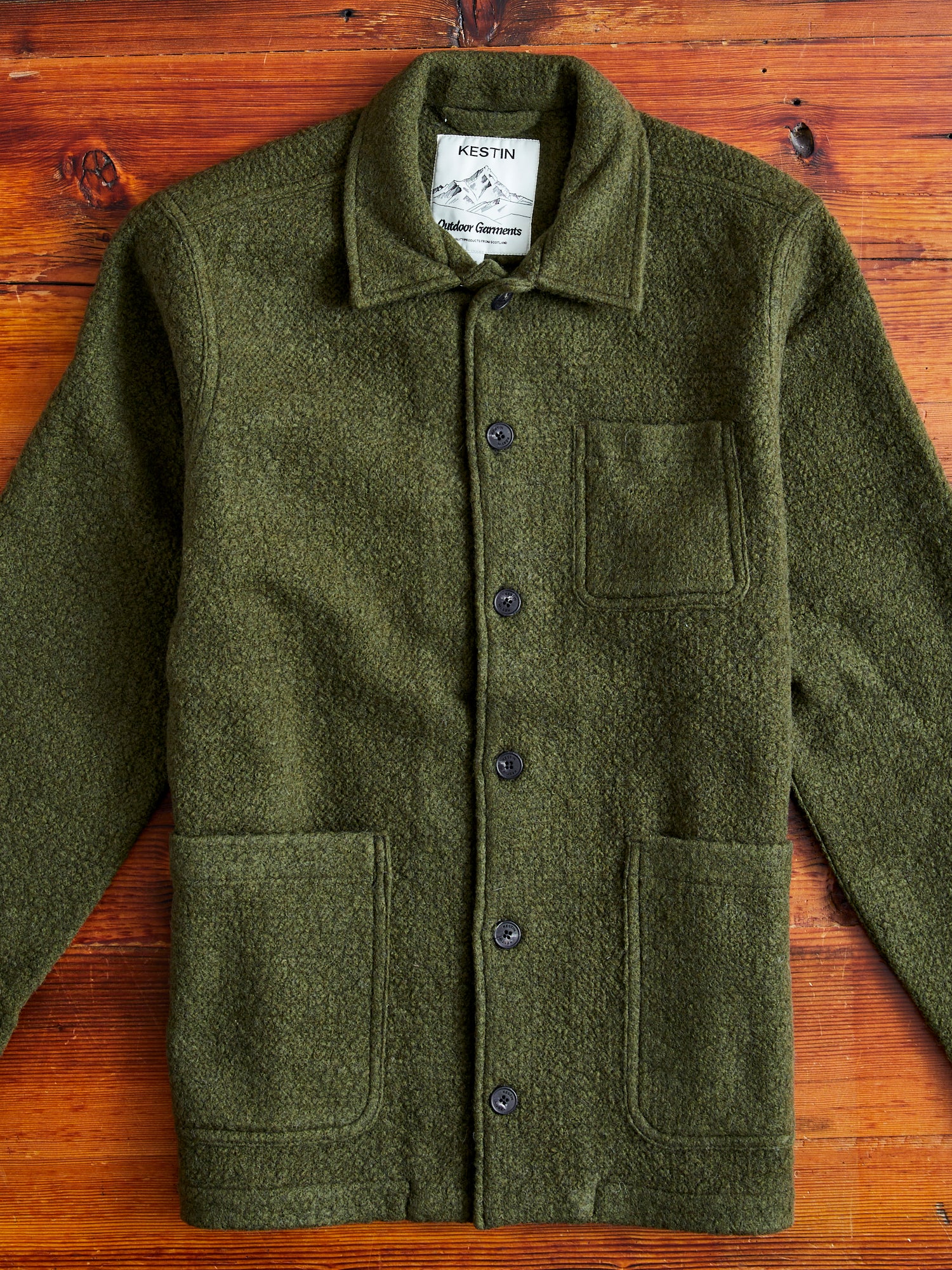 Italian Wool Ormiston Jacket in Defender Green – Blue Owl Workshop