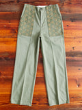 MSP-1014 Tsugihagi Baker Pants in Army Green
