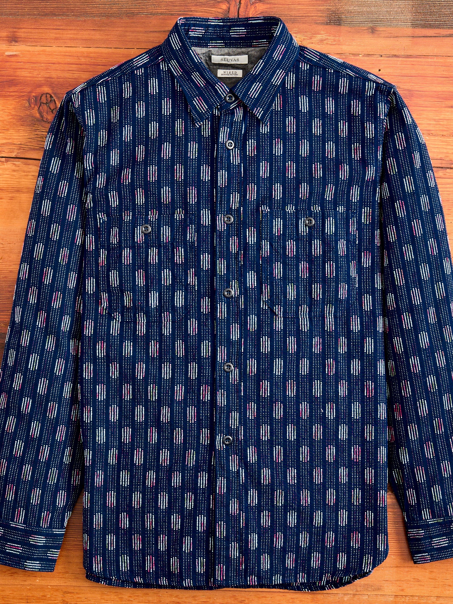 Kurume River Work Shirt in Blue – Blue Owl Workshop
