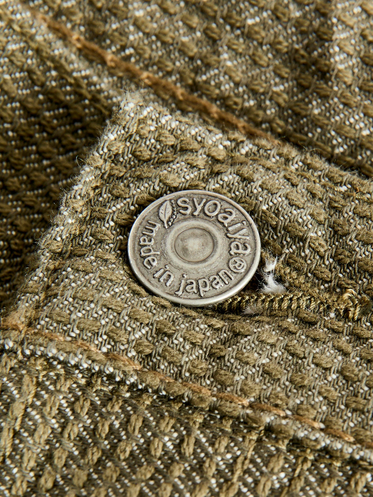 1170-1-OLV Olive Sashiko Denim - Regular Straight Fit – Blue Owl