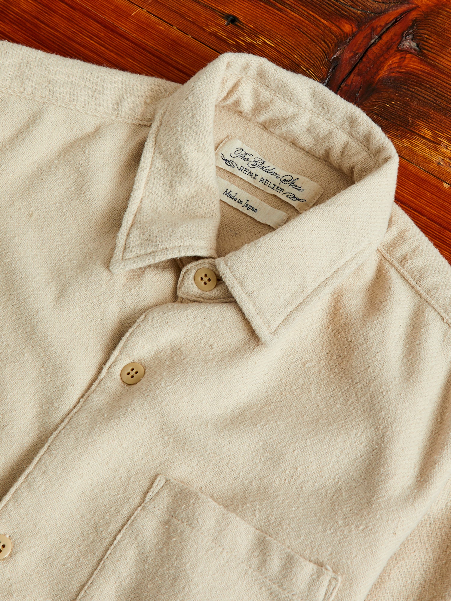Jazz Nep Work Shirt in Beige – Blue Owl Workshop