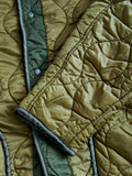 Quilted Boa Liner Jacket in Khaki