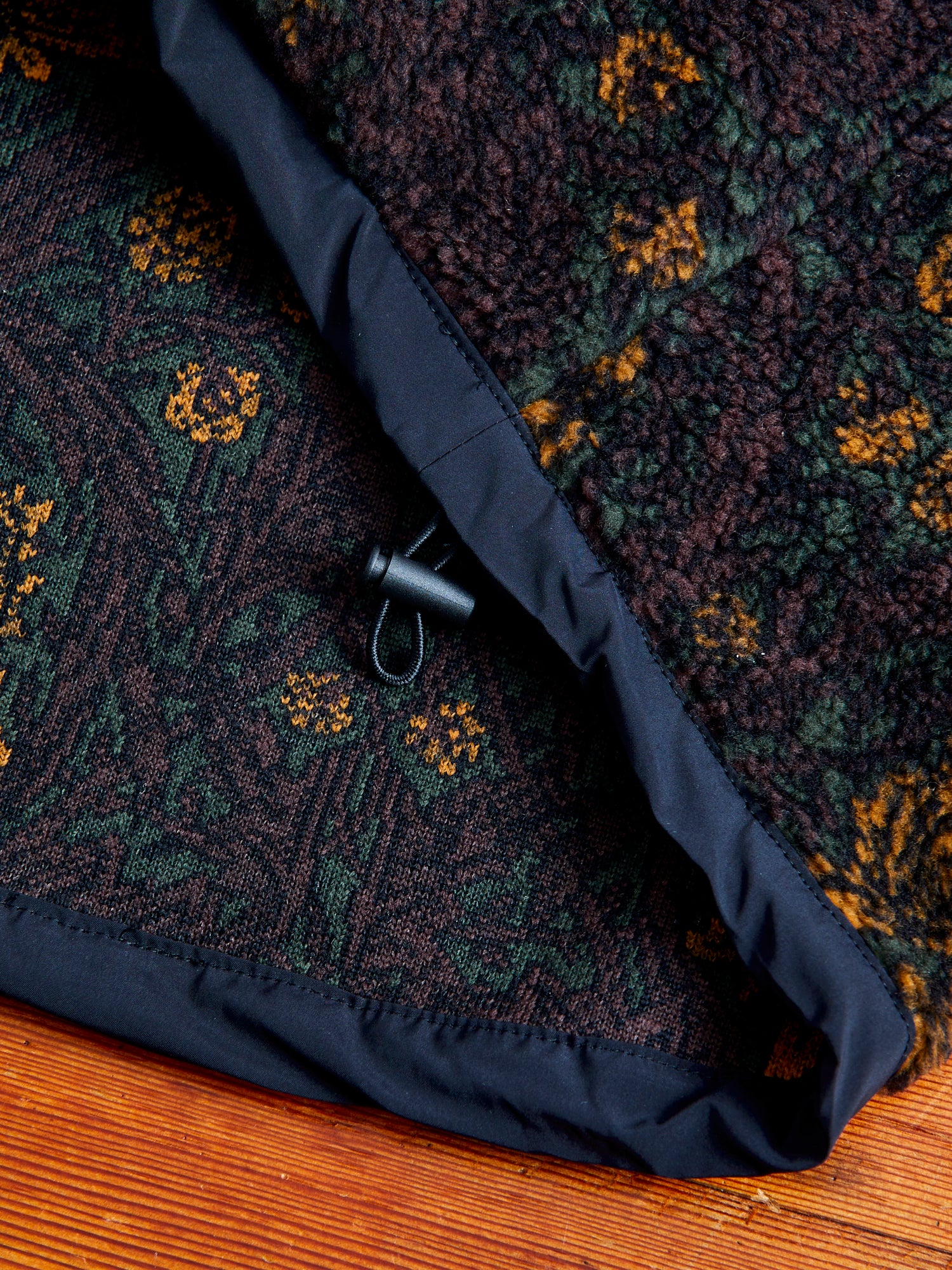 Jacquard Boa Zip Jacket in Green – Blue Owl Workshop
