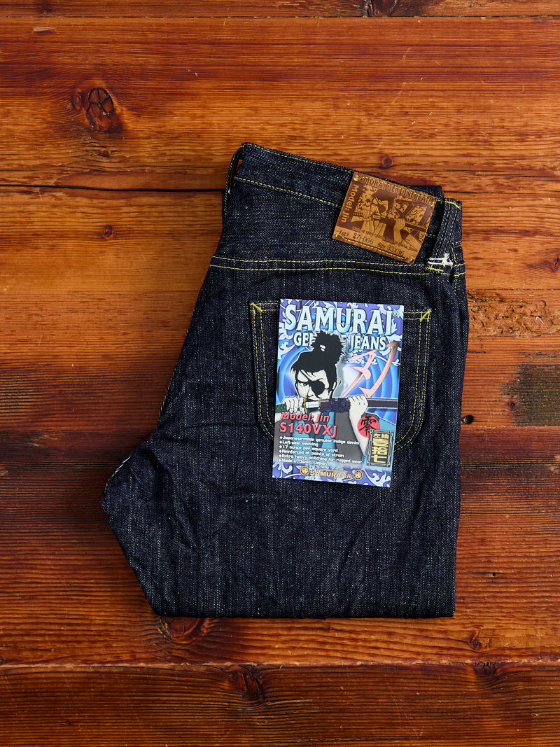 S140VXJ "Jin" 17oz Left Hand Twill Selvedge Denim - Relaxed Tapered Fit