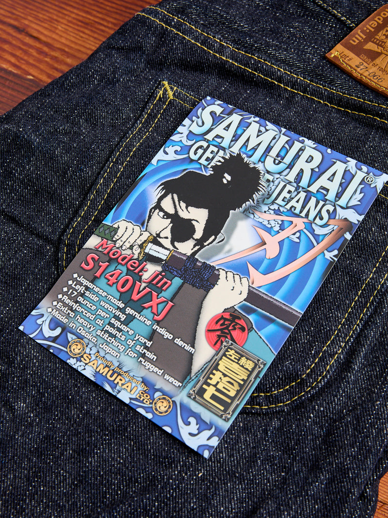 S140VXJ "Jin" 17oz Left Hand Twill Selvedge Denim - Relaxed Tapered Fit