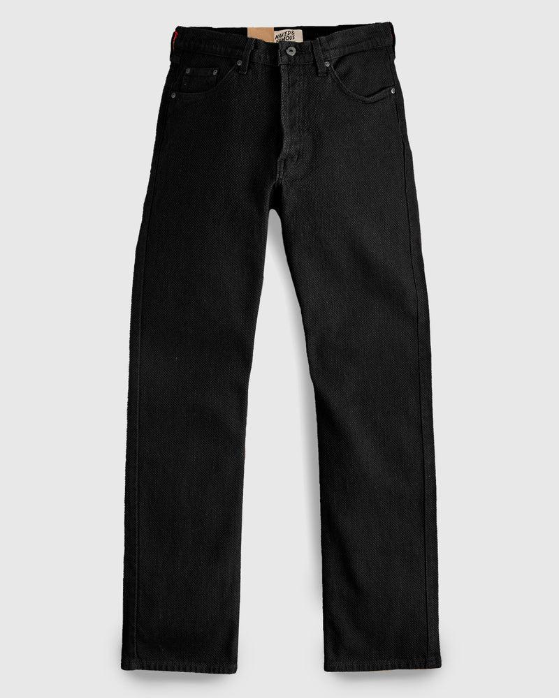 "Black Kikko" 12.5oz Jacquard Denim - True Guy Fit