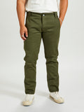 "Infantry Pant" in Green Selvedge Twill