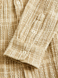 Crosscut Flannel in Alabaster Jacquard