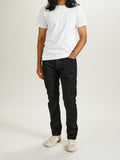 1167-WBK 13oz Rinsed Stretch Double Black Selvedge Denim - Relaxed Tapered Fit