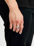 Rosette Signet Ring in Sterling Sliver