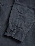 Old Japanese Twill Work Shirt in Ink Black