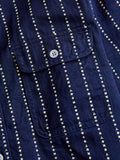Shuriken Wabash Stripe Work Shirt in Indigo Black