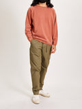 Pigment Dyed French Terry Sweatshirt in Brick Red