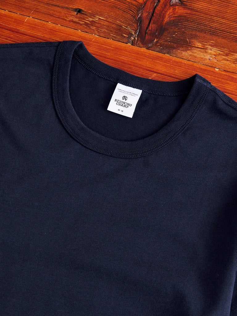 Ringspun Jersey Tshirt in Navy Blue Owl