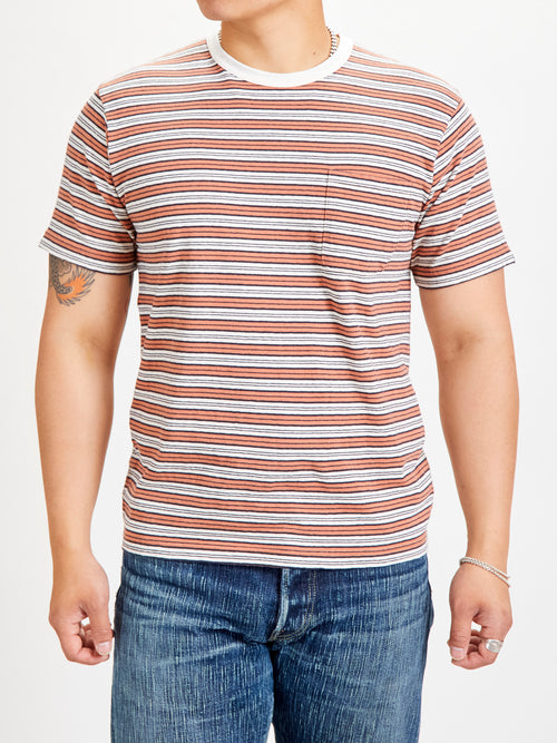 Stripe T-Shirt in Orange