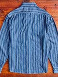 Wells Western Stripe Shirt in Indigo