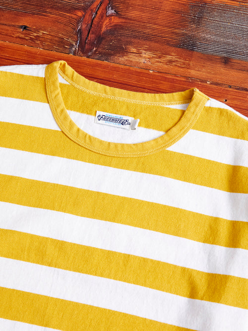 Shifter Stripe T-Shirt in Mustard
