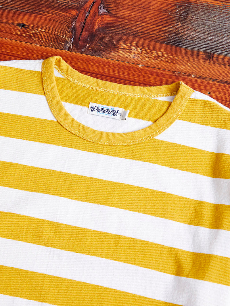 Shifter Stripe T-Shirt in Mustard