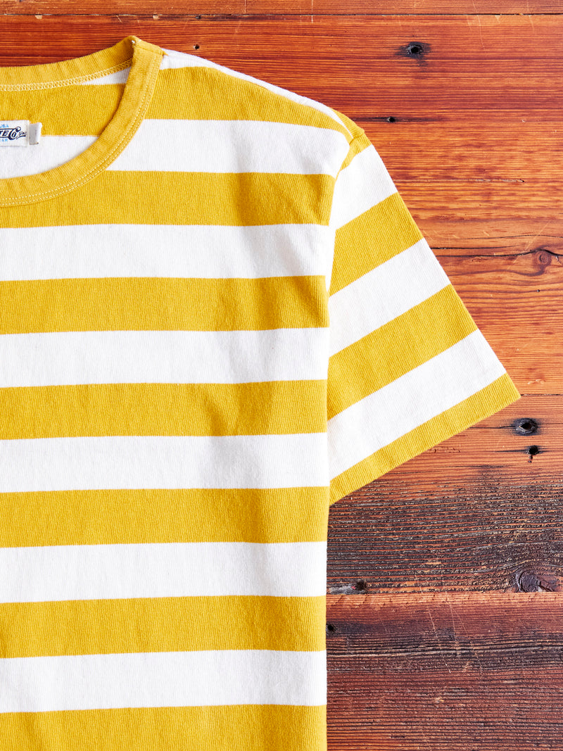Shifter Stripe T-Shirt in Mustard