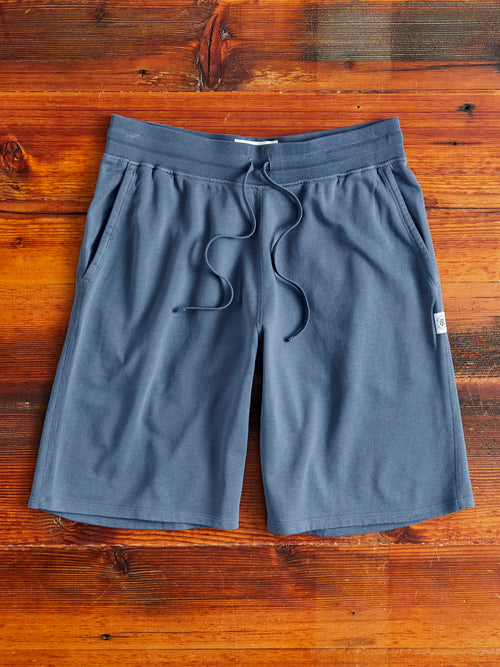 Lightweight Terry Sweatshort in Washed Blue
