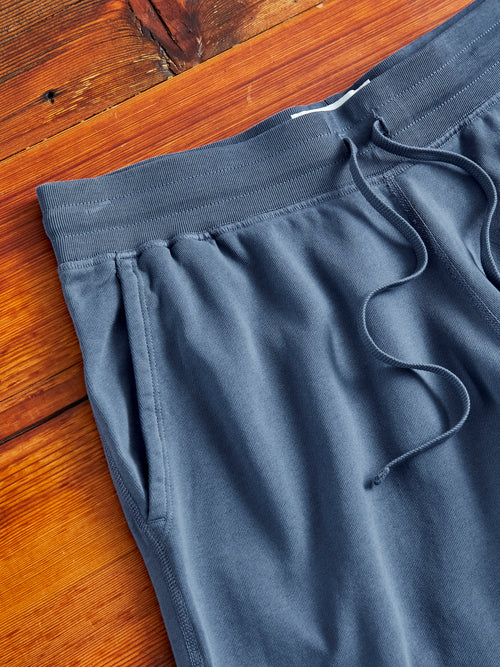 Lightweight Terry Sweatshort in Washed Blue