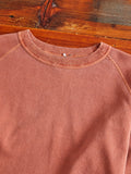 Pigment Dyed French Terry Sweatshirt in Brick Red