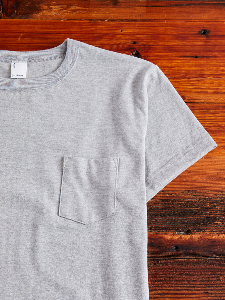 2Pack Heavyweight Pocket TShirts in Heather Grey Blue Owl