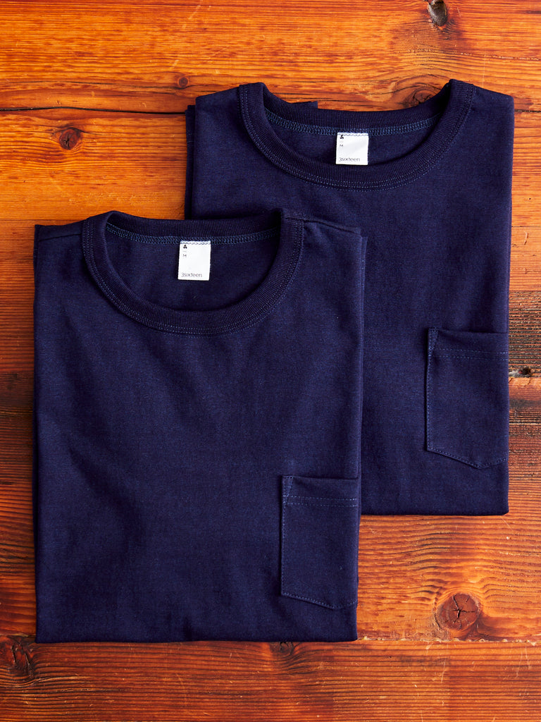 at tilbagetrække Baglæns beslutte 2-Pack Heavyweight Pocket T-Shirts in Indigo – Blue Owl Workshop