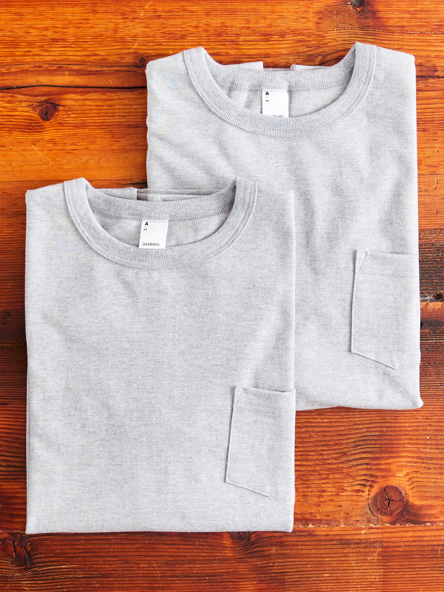 2-Pack Heavyweight Pocket T-Shirts in Heather Grey – Blue Owl Workshop