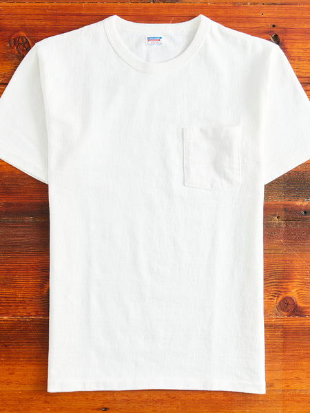 Stand Wheeler Pocket T-Shirt in Off White