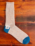 Tweed Nep Crew Sock in Oatmeal