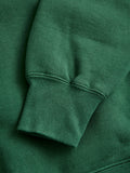 Japan-Made Fleece Crewneck in Green