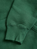 Japan-Made Fleece Hoodie in Green