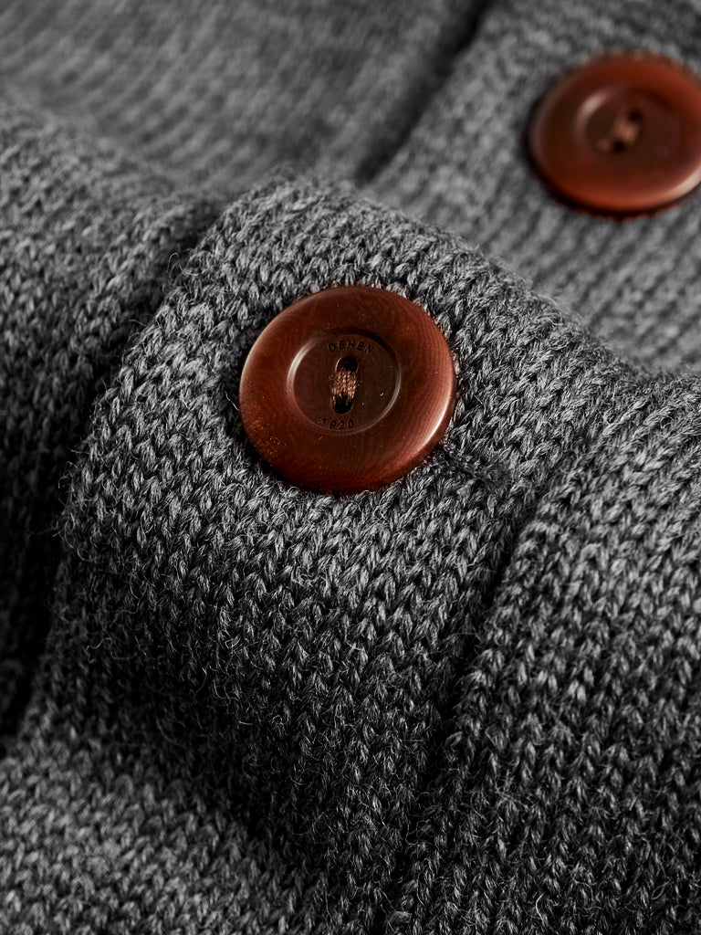 Flashback Knit Cardigan Charcoal