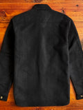 Crissman Overshirt in Black Moleskin