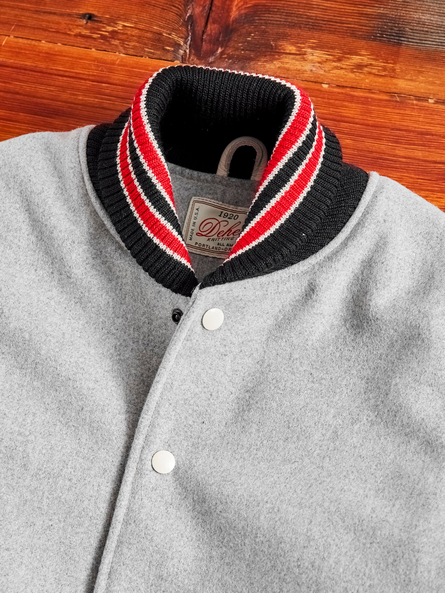 Varsity Jacket in Light Oxford Milk – Blue Owl Workshop