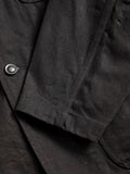 Bedford Jacket in Black Cotton Bull Denim