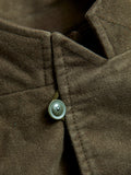 Bedford Jacket in Olive Cotton Moleskin